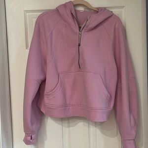 Lululemon lilac half zip hoodie, size M/L